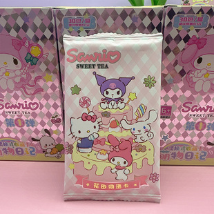 Новая 2024 Sanrio Card целая коробка Милая Коллекция Culomi Card Blind сумка Meng Party Card Первая бомба