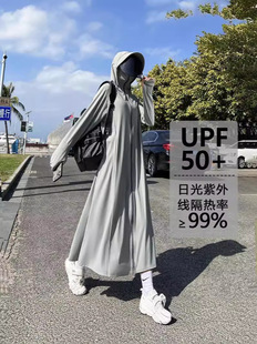 Sunscreen Clothing Women's 2025 New Summer Anti-ultraviolet Long Breathable Cycling Sunscreen Clothing Ice Silk Sunscreen Thin Coat