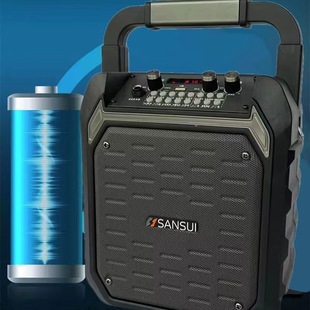 Shanshui SS10 Square Dance Bluetooth открытый караоке пение плеер аудио портативный портативный беспроводной микрофон динамик