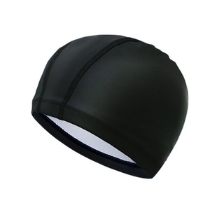 PU coated swimming cap for men and women long hair ear protection head high elastic professional swimming cap suit factory direct sales