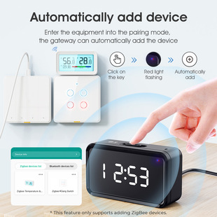 Smart ZigBee Bluetooth multi-mode wireless gateway graffiti APP remote timing linkage remote control electrical switch lights