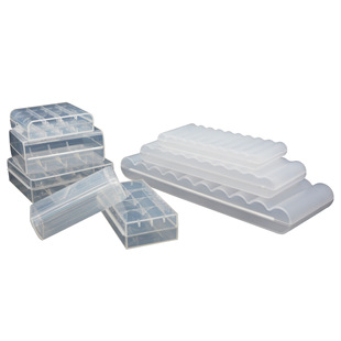 Custom Waterproof Moisture-proof Battery Box No.57 Battery Storage Box 18650/26650 Packing Transparent PP Plastic Box