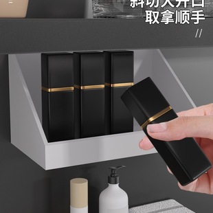 Mirror Cabinet Storage Box Bathroom Cabinet Cosmetics Lipstick Storage Rack Bathroom Washbasin Slanted Wall-Mounted