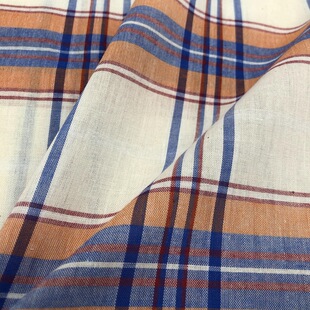 Spot supply yarn-dyed cotton plaid sunscreen shirt dress fabric ins Hong Kong style plaid fabric