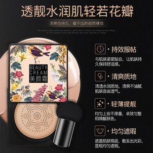 Shanghai-US Net red small mushroom head air cushion cream light breathable concealer isolation BB cream foundation wholesale