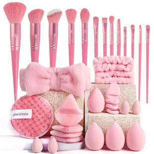 Cross-border hot puff suit 20PC 33PC beauty tools large combination suit face wash makeup puff full set