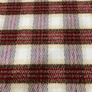 Wholesale Woolen Plaid Wool Woolen Fabric Autumn and Winter Thickeneded Coat Plaid Fabric
