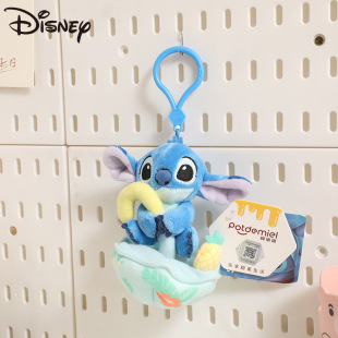 Подлинный Дисней Клубничный медведь подвеска Stitch кукла плюшевая кукла Джуди Ник брелок Рюкзак подвеска