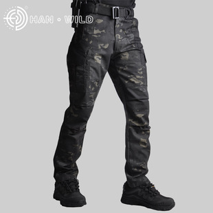 Hanye Outdoor Four Seasons Python Pattern Camouflage Tactical Pants Outdoor Breathable Wear-Resistant Commuting Training Pants Men's Assault Pants