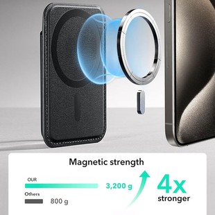 Customized Suitable for iPhone Magnetic Mobile Phone Card Holder Apple Xiaomi Samsung Universal Card Holder Mobile Phone Magnetic Card Holder