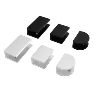 Punch-free Space Aluminum Glass Clip Fixing Clip Glass Accessories Glass Clip Clip Glass Bracket Partition Laminate Clip