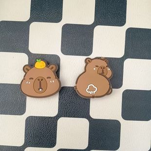 New brown top orange pull ass kappi bala hole shoes shoes flower shoe buckle diy accessories detachable decoration