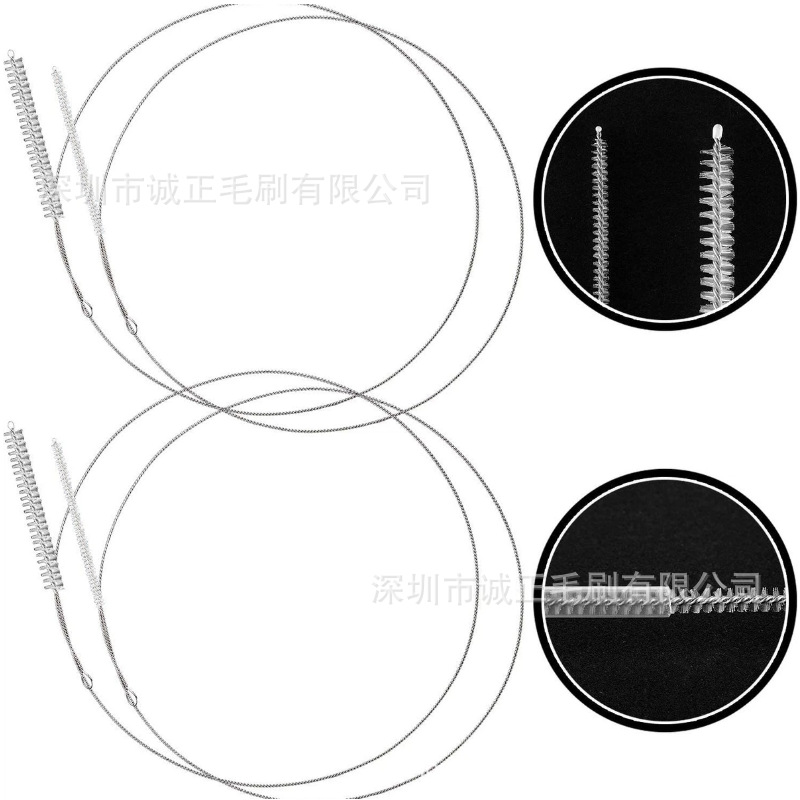 Amazon Temu Hot-Selling Extended Straw Brush, Water Dispenser Hose Cleaning Brush, Wholesale from Manufacturer, Refrigerator Vent Cleaning Tool