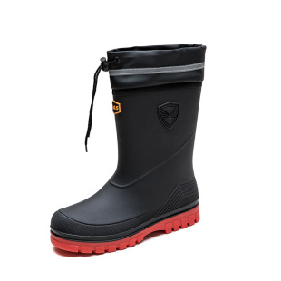 Men's Fashionable All-match Mid-barrel Japanese Rain Boots Outer Wear Thick Bottom Wear-resistant Kitchen Fishing Anti-slip Waterproof