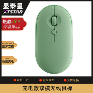 Mouse wireless Bluetooth pebble mute mouse logo color pattern cross-border ebay2.4G office
