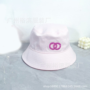 Xiaoxiang Spring and Summer New Double-sided Fisherman Hat European and American Fashion Sun Hat Women's Internet Popular Instagram Sequins Blue Basin Hat
