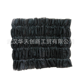 Source Factory Disposable Non-Woven Hair Band White Black Four Ribs Beauty Salon Travel Use Cefdaz