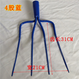 Fork agricultural iron fork manure fork straw fork garbage steel fork ground digging fork farm tools multi-strand fork straw fork steel fork