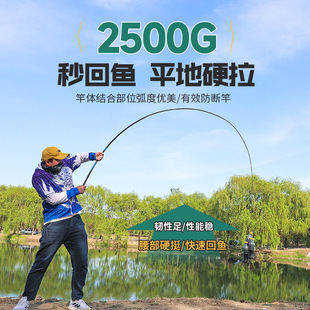 Factory supply new short glass fiber reinforced plastic hand rod stream rod 3.6 meters fishing rod in stock wholesale fishing gear suit
