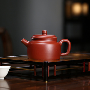 Factory straight hair Yixing handmade purple clay pot raw ore Dahongpao de clock pot home kung fu teapot a generation of hair