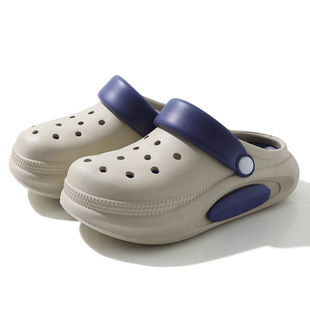 Parent-Child Cave Shoes Women's Summer Girls' Seaside Beach Shoes Flat Non-Slip Deodorant EVA Sandals for Men