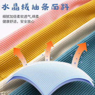 Children's Pants Winter Dirty-proof Casual Sports Pants Cotton Pants Cover Corduroy Pants Baby's Bloomers