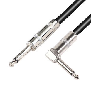 Audio line 6.35 straight elbow guitar line 6.5 three-core bass sound card electronic drum sound shielding noise reduction line aux