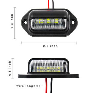 ebay amazon LED license plate light 6LED tail light side light truck truck trailer license plate light SRK-306