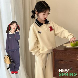 Quality Original Large in stock Towel Embroidery Classic Bear Head Plaid suit Trendy Children Fan Towel Embroidery Bear Plaid