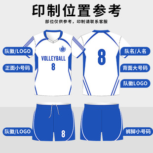 Volleyball Uniform Custom Suit for Male and Female College Students Sports Breathable Quick-Drying Jersey Vest Printed Competition Training Team Uniform