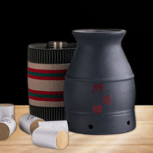 Moxibustion Pot Ceramic Zisha Moxibustion Box Household Moxa Pillar Moxibustion Moxibustion Equipment Beauty Salon Scraping Cup