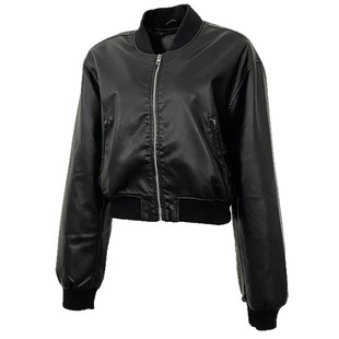 Autumn and Winter New PU Leather Solid Color Short Coat Retro Style Short Zipper Cardigan Casual All-match Leather Jacket