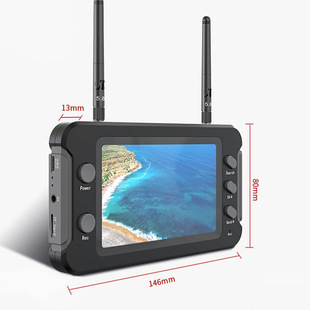 Sologood Xiu 4,3-дюймовый экран Overlord 5.8G получает с DVR видеодисплей FPV одним щелчком