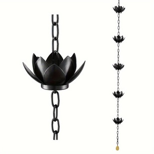 Аксессуары для дома, набор дождевой цепи Lotus Rain Chain Cups, карниз, дренажная цепь, направляющая для воды, артефакт