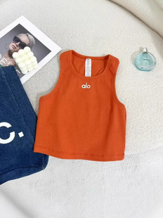 Spring and Summer 2025 New al Sports Vest Knitted Casual Sleeveless Yoga Bra Fitness Running Sports Vest