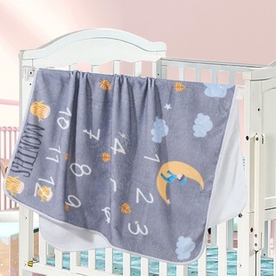 Ins Baby Growth Памятное одеяло Детская веха Фото одеяло Динозавр Панда с принтом фланелевое одеяло