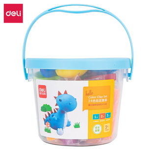Deli 7031 color mud set 24 color children's toys hands-on DIY creative clay brain toy mud wholesale