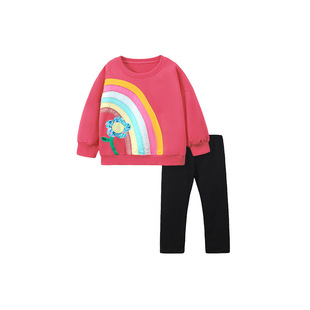 Fairy tales European and American autumn long-sleeved girl's suit cartoon cute girl's clothing autumn children's suit
