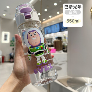 Новый летний мультяшный пластиковый стакан Tritan Water Cup с высоким значением цвета с чаем