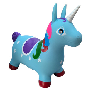 New Jumping Horse Painted Jumping Horse Unicorn Inflatable Toy Children's Mount Thickened Pima