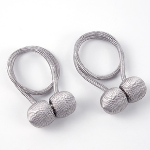 Cross-border supply of earphone curtain straps, non-perforated installation of magnets, magnetic curtain buckles, buckle rings, beautiful