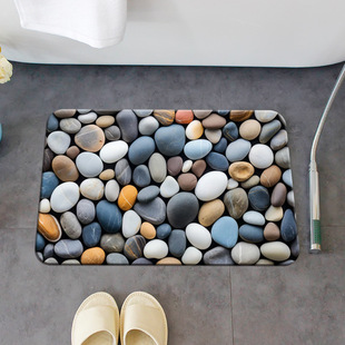 Cross-border Diatom Mud Pebble Mat Bathroom Absorbent Non-slip Quick-drying Foot Mat Bedroom Wear-resistant Dirty-resistant Mat