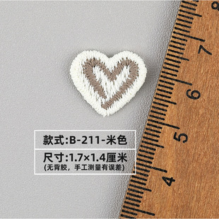 Light-free embroidery bow love small flower cloth applique children's shoes flower clothing hat hair accessories accessories