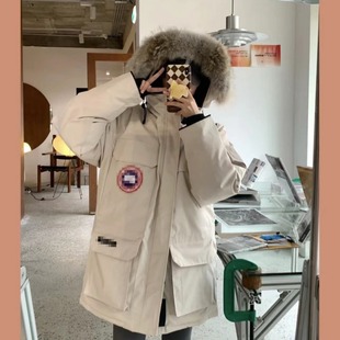 Putian Goose Down Jacket Canada 08 Expedition Down Jacket for Men and Women with Medium Length Thickened Pike Clothing