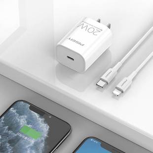 Pinsheng 20W костюм для быстрой зарядки PD супер быстрая зарядная головка Mini Portable 1M зарядный кабель костюм для Apple