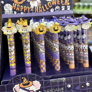 Halloween Little Ghost Pumpkin Patch Gel Pen Little Devil Magic Hat Press Pen Pumpkin Head Ghost Water Pen Batch