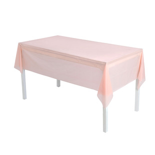 Cross-border Disposable Tablecloth Haze Powder Solid Color Tablecloth PEVA Waterproof and Oil-proof Birthday Party Dessert Tablecloth