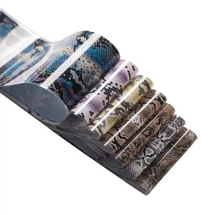 Cross-border nail supply LOGO transfer paper snake star print transfer paper nail decoration 10 sets of nail accessories