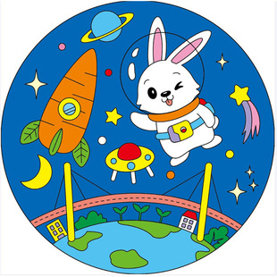 Non-heritage blank oil paper umbrella diy handmade painting umbrella material kindergarten creative children hand-painted colored paper umbrella