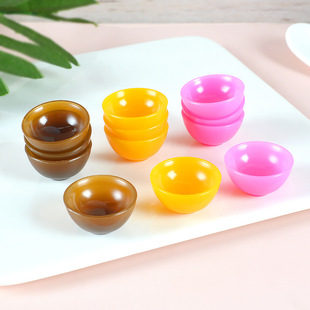 Imitation porcelain miniature food and play tableware bowl props doll house simulation kitchen kitchenware DIY food and play small bowl model